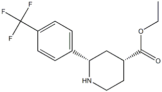 ETHYL CIS-2-[4-(TRIFLUOROMETHYL)PHENYL]PIPERIDINE-4-CARBOXYLATE