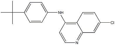 N-(4-TERT-BUTYLPHENYL)-7-CHLOROQUINOLIN-4-AMINE,,结构式