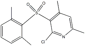 2-chloro-3-[(2,6-dimethylphenyl)sulfonyl]-4,6-dimethylpyridine
