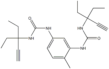 N-(1,1-diethylprop-2-ynyl)-N'-[3-({[(1,1-diethylprop-2-ynyl)amino]carbonyl}amino)-4-methylphenyl]urea Structure