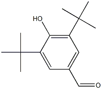 3,5-di(tert-butyl)-4-hydroxybenzenecarbaldehyde 结构式