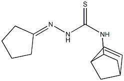 N1-bicyclo[2.2.1]hept-5-en-2-yl-2-cyclopentylidenhydrazine-1-carbothioamide Structure