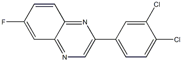 2-(3,4-dichlorophenyl)-6-fluoroquinoxaline 结构式