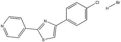 4-(4-chlorophenyl)-2-(4-pyridyl)-1,3-thiazole hydrobromide 结构式