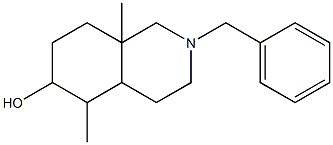 2-benzyl-5,8a-dimethyldecahydro-6-isoquinolinol 结构式