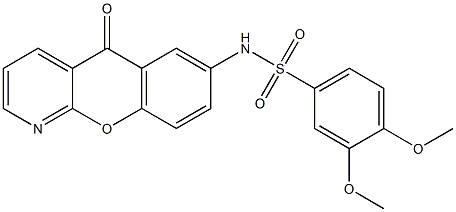 N1-(5-oxo-5H-chromeno[2,3-b]pyridin-7-yl)-3,4-dimethoxybenzene-1-sulfonamide