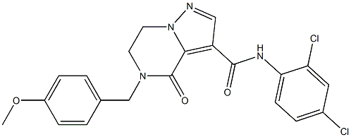 N-(2,4-dichlorophenyl)-5-(4-methoxybenzyl)-4-oxo-4,5,6,7-tetrahydropyrazolo[1,5-a]pyrazine-3-carboxamide Structure