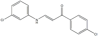  3-(3-chloroanilino)-1-(4-chlorophenyl)prop-2-en-1-one