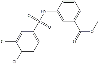 methyl 3-{[(3,4-dichlorophenyl)sulfonyl]amino}benzoate