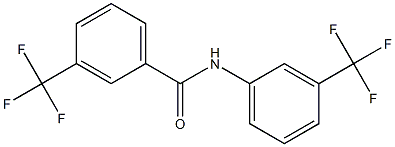 3-(trifluoromethyl)-N-[3-(trifluoromethyl)phenyl]benzenecarboxamide,,结构式