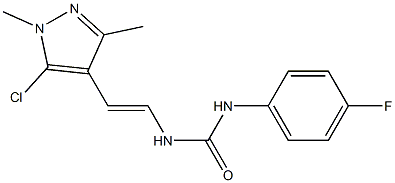  N-[2-(5-chloro-1,3-dimethyl-1H-pyrazol-4-yl)vinyl]-N'-(4-fluorophenyl)urea