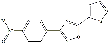 3-(4-nitrophenyl)-5-(2-thienyl)-1,2,4-oxadiazole Structure