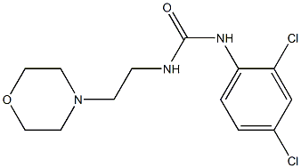 N-(2,4-dichlorophenyl)-N'-(2-morpholinoethyl)urea Structure