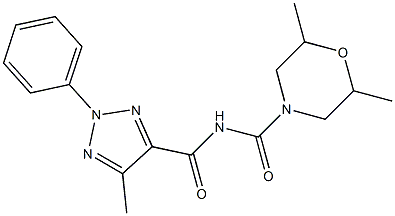 N4-[(2,6-dimethylmorpholino)carbonyl]-5-methyl-2-phenyl-2H-1,2,3-triazole-4-carboxamide