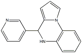 4-(3-pyridyl)-4,5-dihydropyrrolo[1,2-a]quinoxaline 结构式