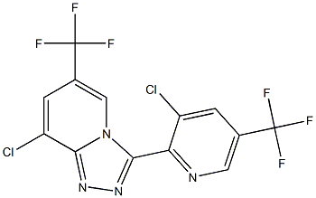 8-chloro-3-[3-chloro-5-(trifluoromethyl)-2-pyridinyl]-6-(trifluoromethyl)[1,2,4]triazolo[4,3-a]pyridine Structure