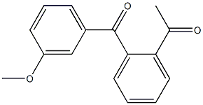 1-[2-(3-methoxybenzoyl)phenyl]ethan-1-one 化学構造式
