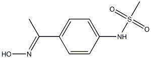 N-{4-[(1E)-N-hydroxyethanimidoyl]phenyl}methanesulfonamide Structure