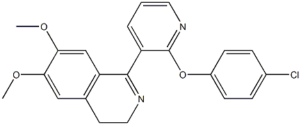 1-[2-(4-chlorophenoxy)-3-pyridinyl]-6,7-dimethoxy-3,4-dihydroisoquinoline