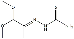 2-(2,2-dimethoxy-1-methylethylidene)hydrazine-1-carbothioamide,,结构式