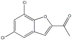 1-(5,7-dichlorobenzo[b]furan-2-yl)ethan-1-one Struktur