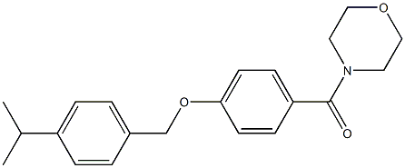 {4-[(4-isopropylbenzyl)oxy]phenyl}(morpholino)methanone Structure