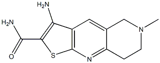 3-amino-6-methyl-5,6,7,8-tetrahydrothieno[2,3-b][1,6]naphthyridine-2-carboxamide Structure