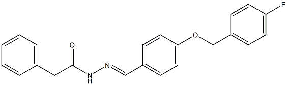 N'-((E)-{4-[(4-fluorobenzyl)oxy]phenyl}methylidene)-2-phenylacetohydrazide