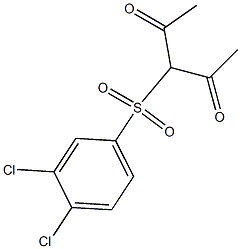 3-(3,4-Dichlorobenzenesulphonyl)pentane-2,4-dione Structure