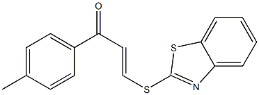 3-(1,3-benzothiazol-2-ylthio)-1-(4-methylphenyl)prop-2-en-1-one