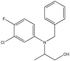 2-(benzyl-3-chloro-4-fluoroanilino)-1-propanol 结构式