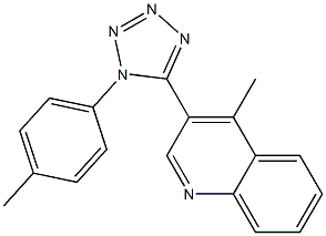  4-methyl-3-[1-(4-methylphenyl)-1H-1,2,3,4-tetraazol-5-yl]quinoline