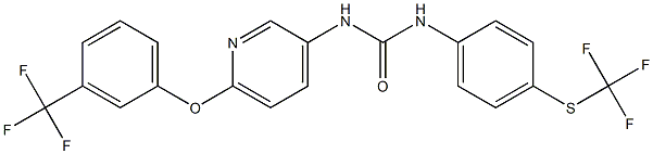 N-{6-[3-(trifluoromethyl)phenoxy]-3-pyridyl}-N'-{4-[(trifluoromethyl)thio]phenyl}urea