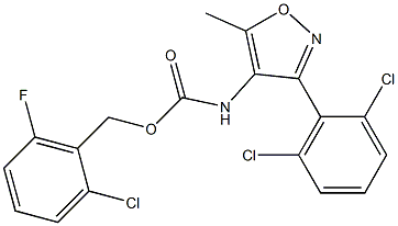 2-chloro-6-fluorobenzyl N-[3-(2,6-dichlorophenyl)-5-methylisoxazol-4-yl]carbamate