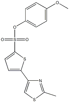 4-methoxyphenyl 5-(2-methyl-1,3-thiazol-4-yl)thiophene-2-sulfonate