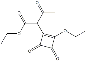 Ethyl 2-(3,4-dioxo-2-ethoxy-1-cyclobutenyl)-3-oxobutanoate Structure