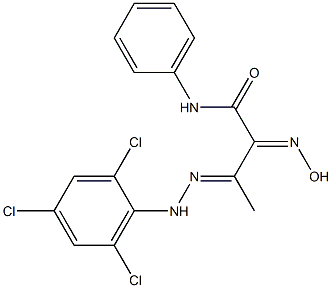 N1-phenyl-2-hydroxyimino-3-[2-(2,4,6-trichlorophenyl)hydrazono]butanamide