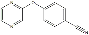 4-(2-pyrazinyloxy)benzenecarbonitrile Structure