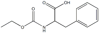 2-[(ethoxycarbonyl)amino]-3-phenylpropanoic acid Struktur