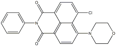 6-chloro-7-morpholino-2-phenyl-2,3-dihydro-1H-benzo[de]isoquinoline-1,3-dione 结构式