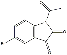 1-acetyl-5-bromoindoline-2,3-dione Struktur