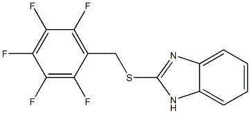 2-[(2,3,4,5,6-pentafluorobenzyl)thio]-1H-benzo[d]imidazole,,结构式