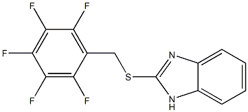 2-[(2,3,4,5,6-pentafluorobenzyl)thio]-1H-benzo[d]imidazole 化学構造式