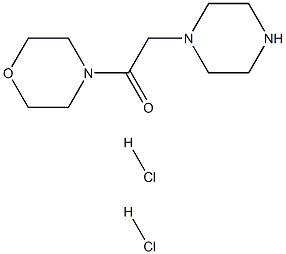 1-morpholino-2-piperazino-1-ethanone dihydrachloride Structure