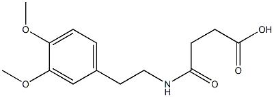 4-[(3,4-dimethoxyphenethyl)amino]-4-oxobutanoic acid Structure