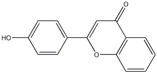 2-(4-hydroxyphenyl)-4H-chromen-4-one Struktur