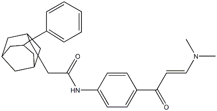N-{4-[3-(dimethylamino)acryloyl]phenyl}-2-(2-phenyl-2-adamantyl)acetamide Structure