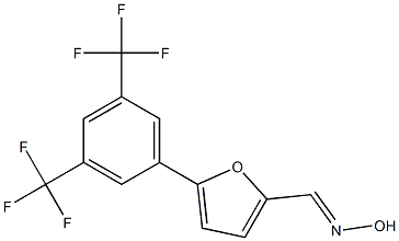 5-[3,5-di(trifluoromethyl)phenyl]-2-furaldehyde oxime 结构式
