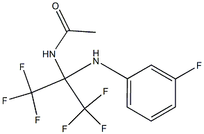  N1-[2,2,2-trifluoro-1-(3-fluoroanilino)-1-(trifluoromethyl)ethyl]acetamide