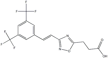 3-{3-[3,5-di(trifluoromethyl)styryl]-1,2,4-oxadiazol-5-yl}propanoic acid